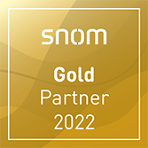 Gold Partner Snom - Marque partenaire du Groupe Factoria